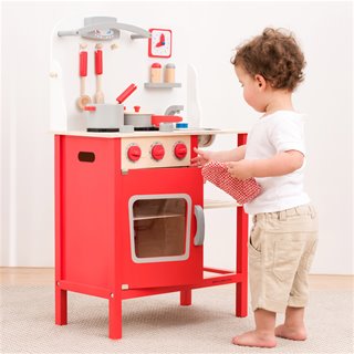 New Classic Toys - Kinderküche Bon Appétit - Rot